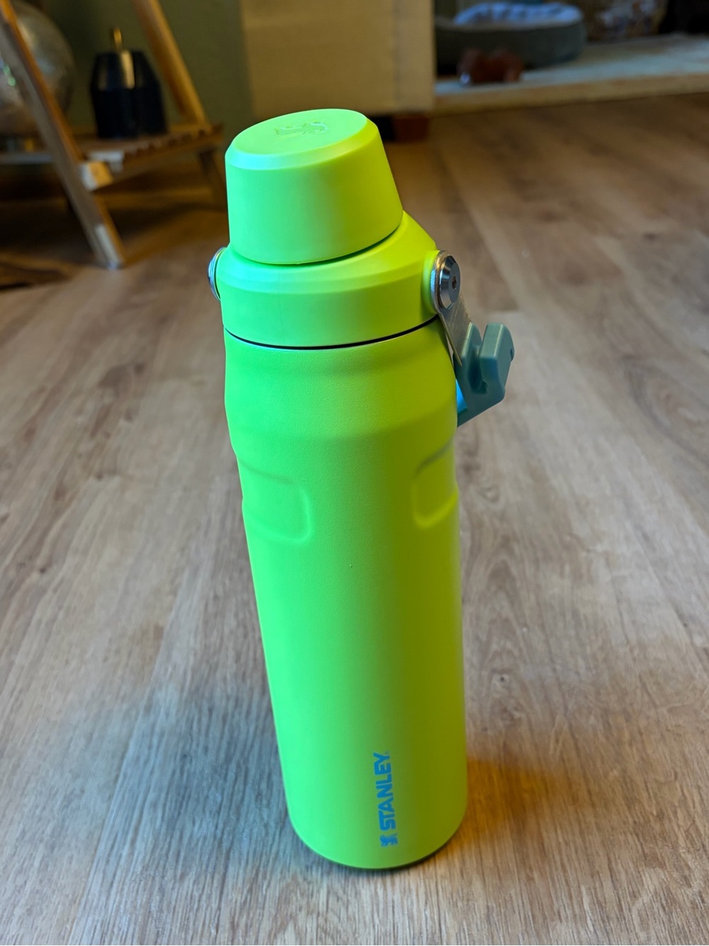 Stanley Classic Go Bottle 24 oz Insulated Vacuum Water Bottle Thermos Neon Green